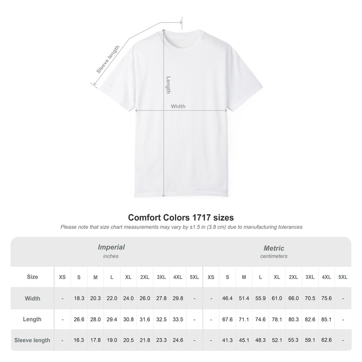 Garment-Dyed T-Shirt — Front Only Design