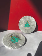A Christmas Marble Coaster Set