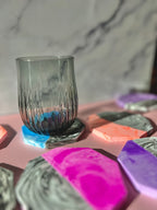 A Little Marbled Coaster Set