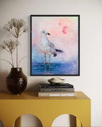 White Celestial Bird - Original oil painting on canvas