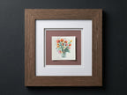 Framed Flower Bouquet Anniversary Gift, Watercolor Painting, Original Floral Wall Art