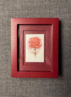 Framed Watercolor Rose Flower Painting: Original Mini Botanical Art, anniversary Gift