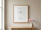 Original Birth Month Flower Watercolor Paintings – Hand Painted Prints, Human Made Art, Birthday Gift