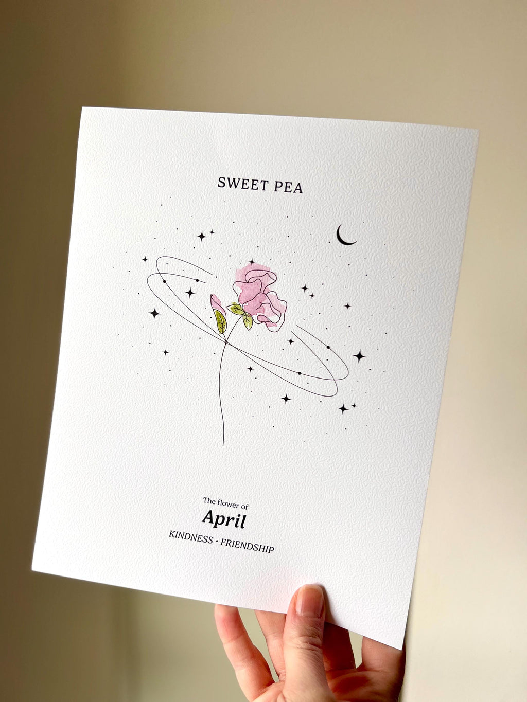 Original Birth Month Flower Watercolor Paintings – Hand Painted Prints, Human Made Art, Birthday Gift