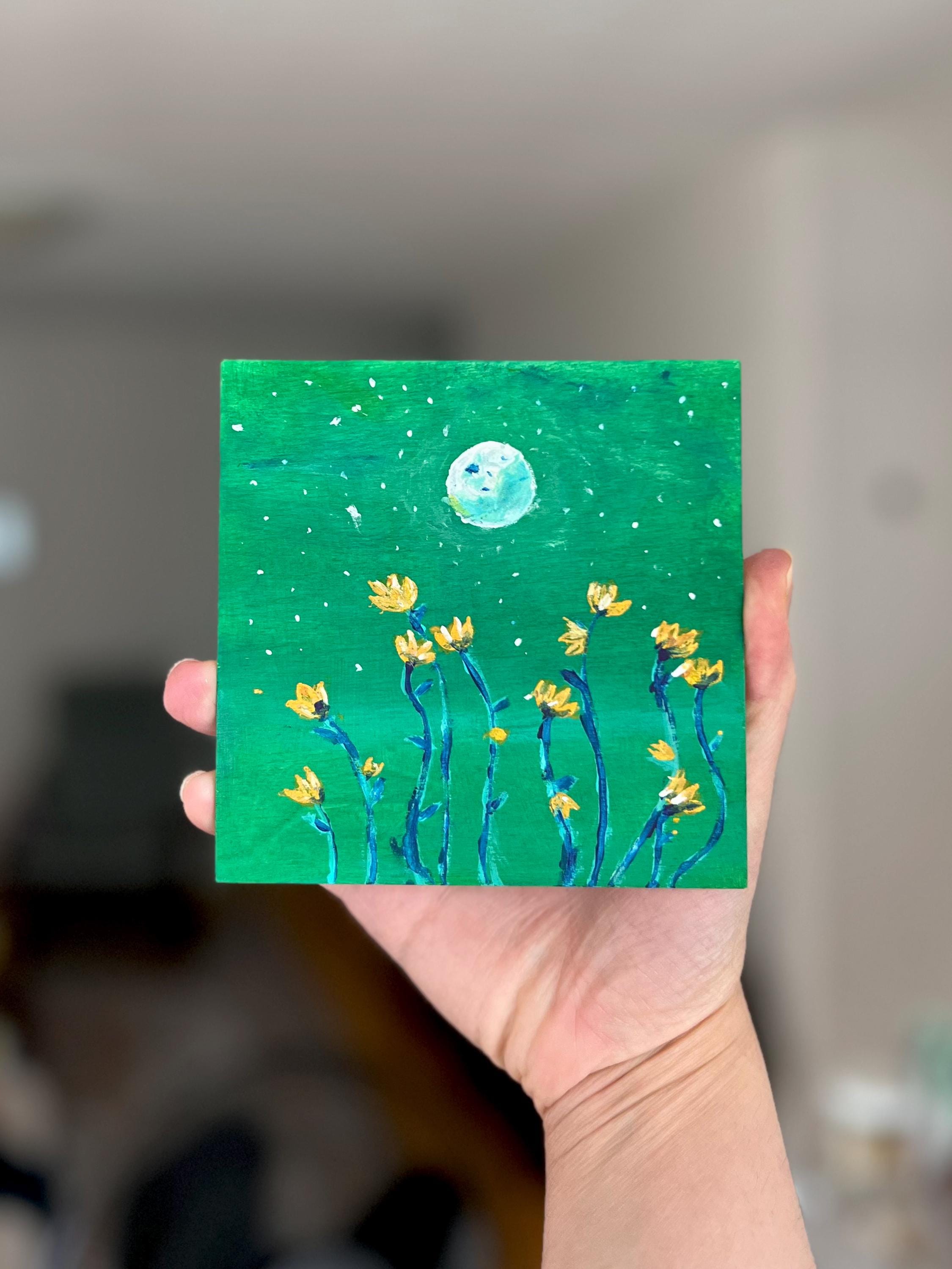 5x5" Acrylic on Wood Painting