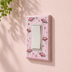 Hand-Painted Heart Planet Light Switch Plates, Kids Nursery Wall Art, Gift for Space Lovers