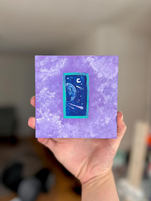 5x5" Acrylic on Wood Painting