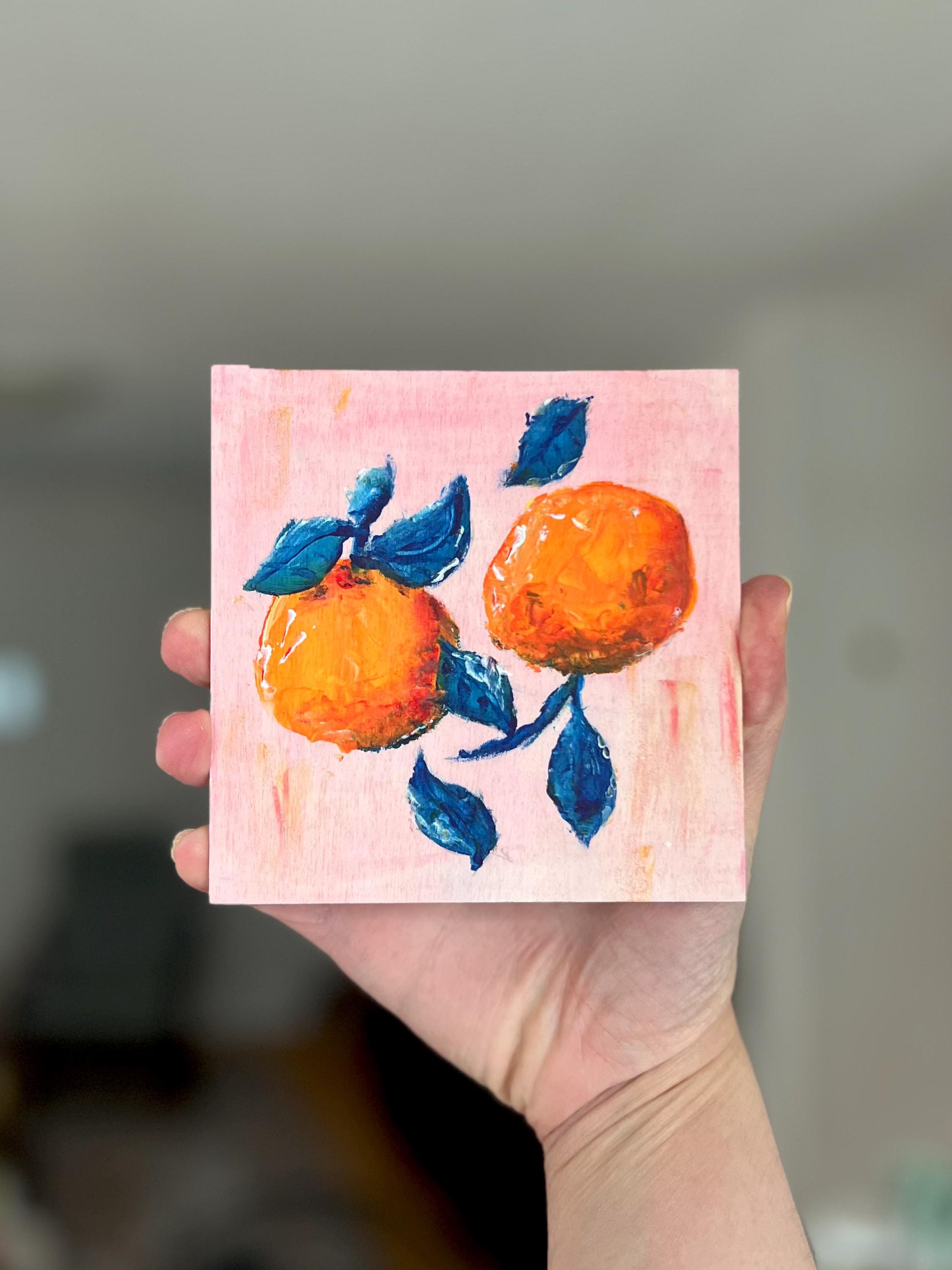 5x5" Acrylic on Wood Painting
