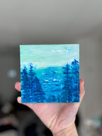 5x5" Acrylic on Wood Painting