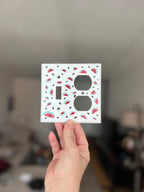 Hand Painted Watermelon Light Switch Plate Cover, Kitchen Wall Art