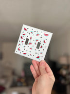 Hand Painted Watermelon Light Switch Plate Cover, Kitchen Wall Art