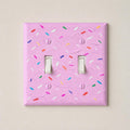 Hand-Painted Birthday Cake Sprinkles Light Switch Plate, Ice Cream Frosting Glazed Donut Outlet Cover