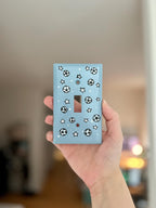 Hand-Painted Soccer Football Light Switch Plate, Blue Kids Bedroom Sports Wall Outlet Cover Art